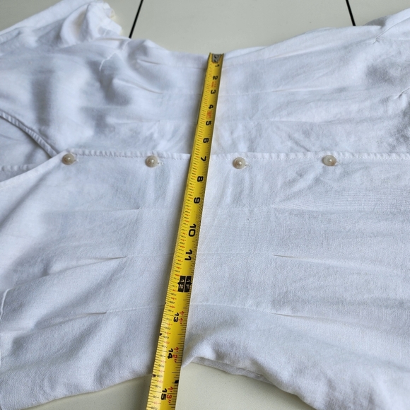 Universal Thread Women's Linen Blend White Summer Dress Button Front Size S - Picture 10 of 15